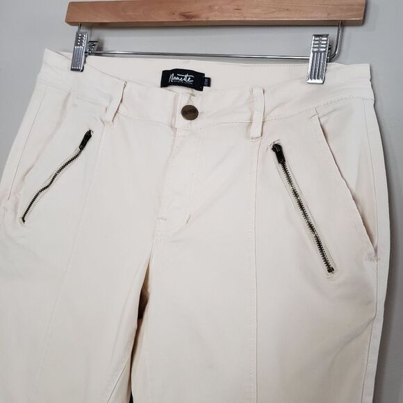 Nanette Lepore Size 10 Cream Capris Pants - Picture 3 of 8